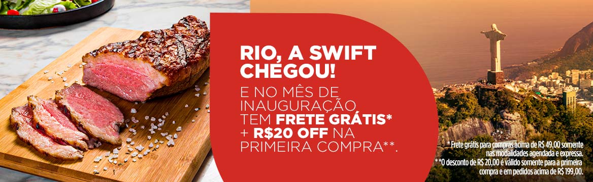 Swift chegou no Rio de Janeiro