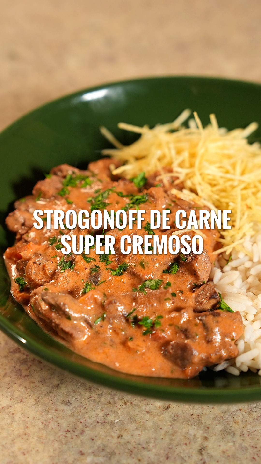 Receita Strogonoff de carne Cremoso