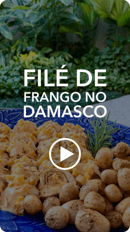 Receita filé de frango no damasco